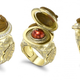 Illustration for article titled Images From Famous Books Hide In The Secret Compartments Of These Rings